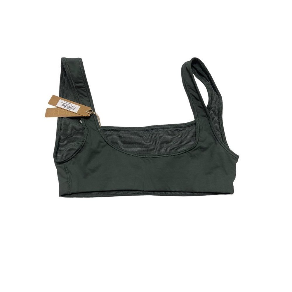 NWT SKIMS Body Basics Wide Neck Bralette Deep Sea-sz XXS